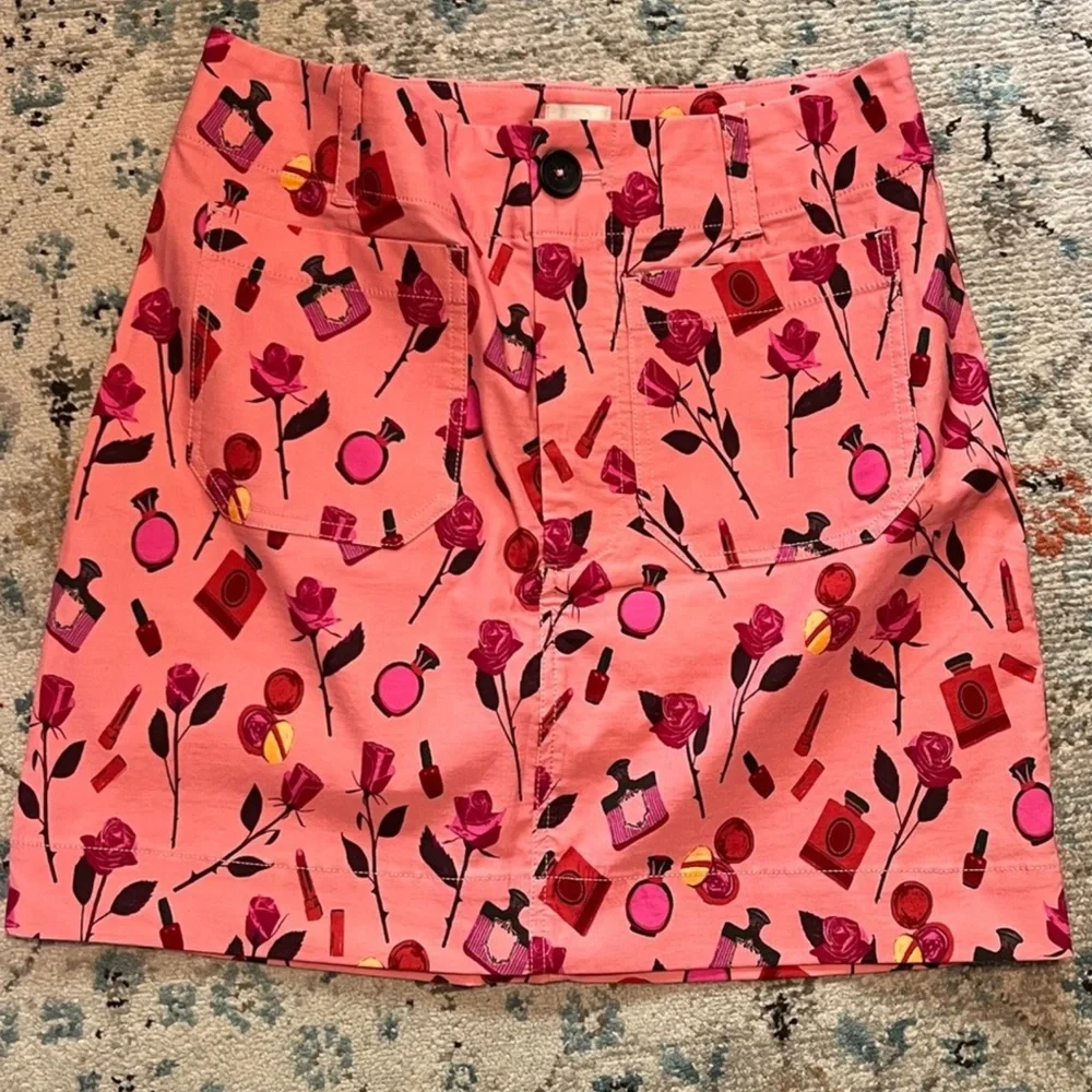 NWT Colette Anthro Anisa Makhoul Pink Skirt💄 - Picture 7 of 15